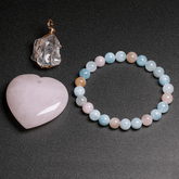 Bracelet en Morganite | Lithothérapie Stéphanie